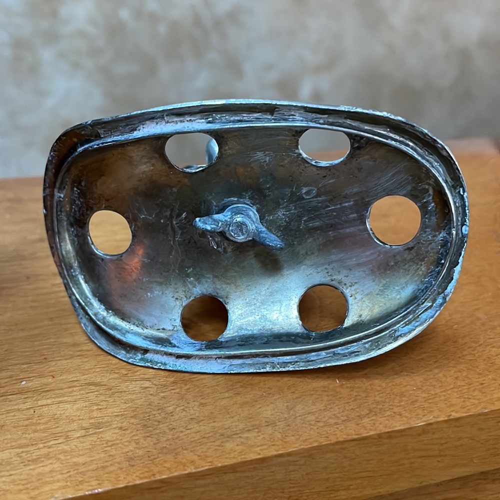 Vintage Silver Tone Frog Floral Frog - Picture 9 of 12